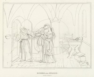 Roméo et Juliette, Acte II, Scène 6 - Friedrich August Moritz Retzsch
