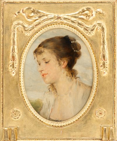Portrait de jeune fille - Friedrich August von Kaulbach