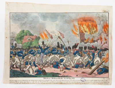 Le héroïque Blücher en bataille, 16 juin 1815 - Friedrich Campe