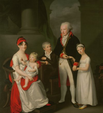 Marc Andre Souchay (1759-1814) et sa famille, vers 1805 - Friedrich Carl Groger