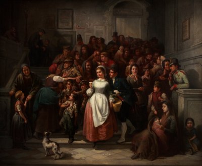 Après le tirage de la loterie - Friedrich Friedländer Ritter von Malheim