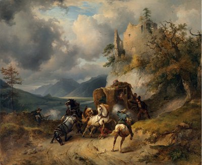Le vol - Friedrich Gauermann