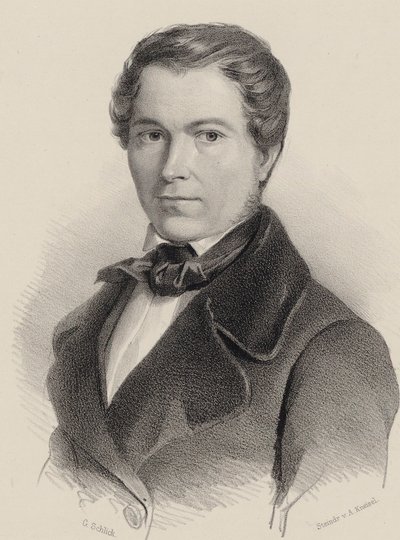 Portrait du violoniste et compositeur Joseph Labitzky 1802-1881, 1840 - Friedrich Gustav Schlick