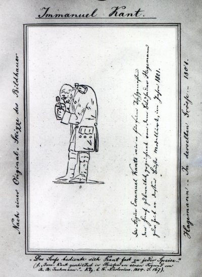 Kant mélangeant de la moutarde, 1801 - Friedrich Hagemann