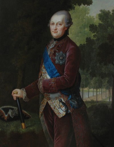 Portrait de Peter von Biron 1724-1800, duc de Courlande et Sémigalie, 1781 - Friedrich Hartmann Barisien