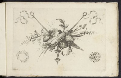 Feston avec fleurs, feuilles et fruits - Friedrich Jacob Morisson