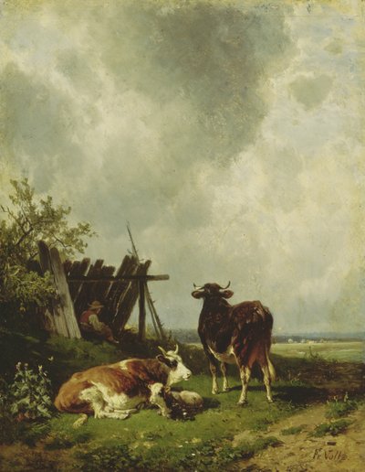 Les vaches - Friedrich Johann Voltz