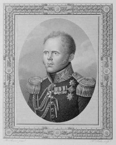 Portrait du Grand-Duc Constantin Pavlovitch de Russie 1779-1831, premier quart du XIXe siècle - Friedrich John