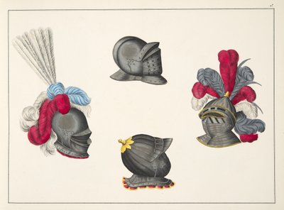 Casques, planche de 