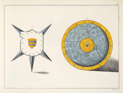 Boucliers, planche de 