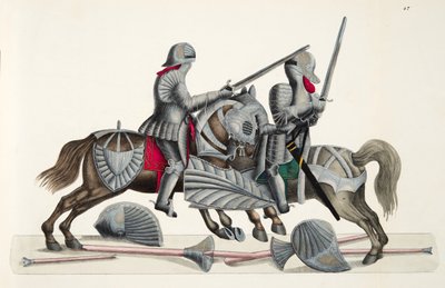 Deux chevaliers à un tournoi, planche de 