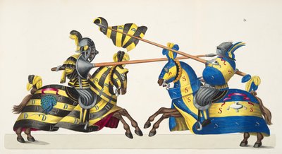 Deux chevaliers à un tournoi, planche de 