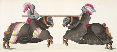 Deux chevaliers à un tournoi, planche de 