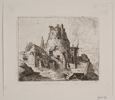 Ruine avec tour - Friedrich Münter