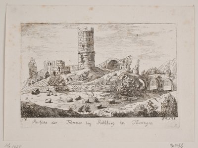 Ruines près de Mühlberg - Friedrich Münter