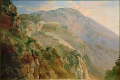 Monastère dans les montagnes près de Subiaco - Friedrich Nerly
