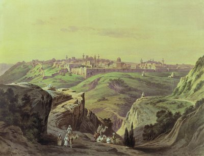 Vue de Jérusalem - Friedrich Perlberg