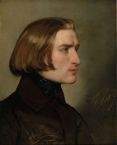 Portrait du compositeur Franz Liszt 1811-1886, 1838 - Friedrich Ritter von Amerling