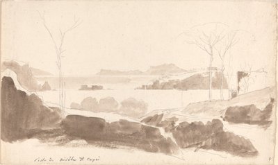 Vue des îles de Nisida et Capri - Friedrich Salathé