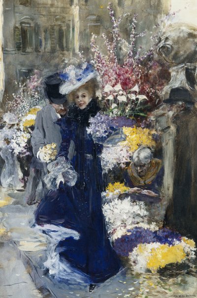 La vendeuse de fleurs - Friedrich Stahl