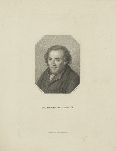 Portrait de Moïse Mendelssohn, 1818 - Friedrich Wilhelm Bollinger