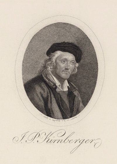 Portrait du compositeur Johann Philipp Kirnberger 1721-1783 - Friedrich Wilhelm Bollinger