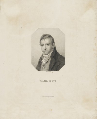 Portrait du romancier historique et poète Sir Walter Scott 1771-1832, vers 1825 - Friedrich Wilhelm Bollinger