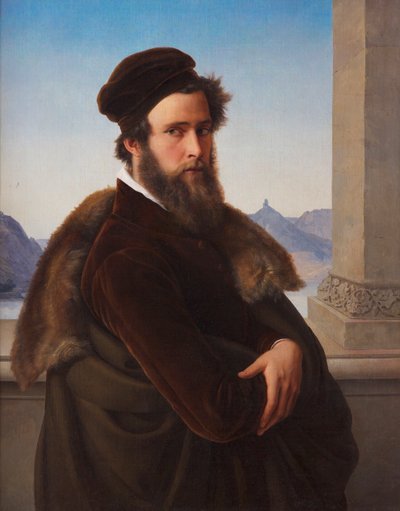 Homme barbu Jacob Becker, appelé Becker von Worms, 1832 - Friedrich Wilhelm von Schadow