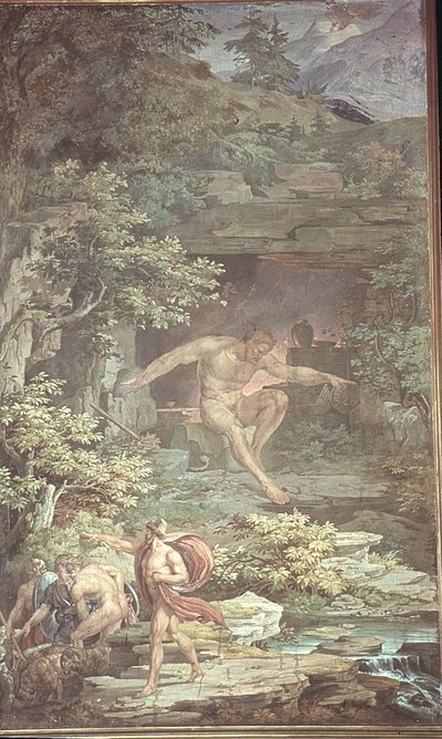 Évasion de la grotte du Cyclope aveuglé, Scènes de l