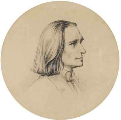 Portrait du compositeur Franz Liszt - Friedrich the Elder Preller