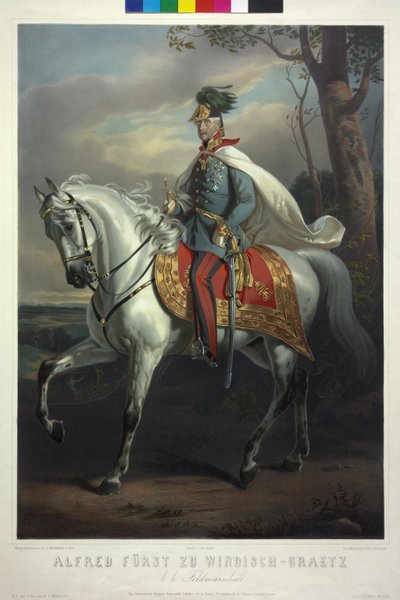 Alfred Prince de Windisch-Graetz, maréchal de camp impérial et royal - Friedrich von Amerling