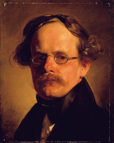 Portrait du graveur Franz Xaver Stober, 1837 - Friedrich von Amerling