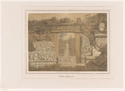 Fantaisie architecturale avec des éléments antiques - Friedrich von Gärtner