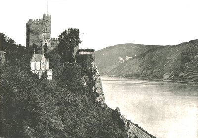 Château de Rheinstein sur le Rhin, Allemagne, 1895 - Frith and Co