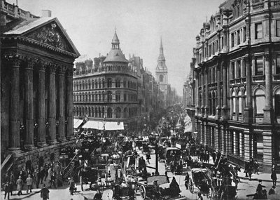 La Mansion House et Cheapside, c1896 - Frith and Co
