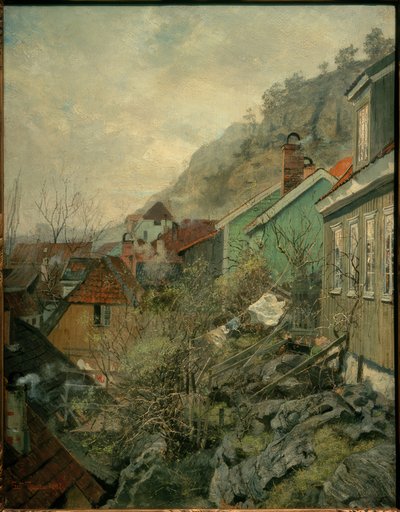 Maisons à Kragerø - Fritz Thaulow