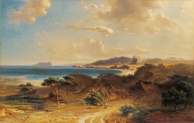 Plage à Estepona avec vue sur le Rocher de Gibraltar - Fritz Bamberger