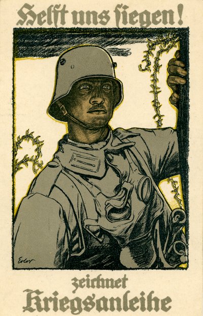 Affiche des obligations de guerre allemandes de la Première Guerre mondiale - Fritz Erler