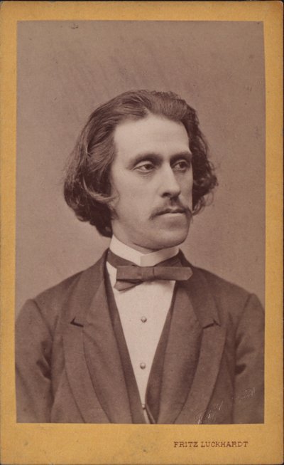 Portrait du compositeur Josef Strauss, 1827-1870, vers 1868 - Fritz Luckhardt