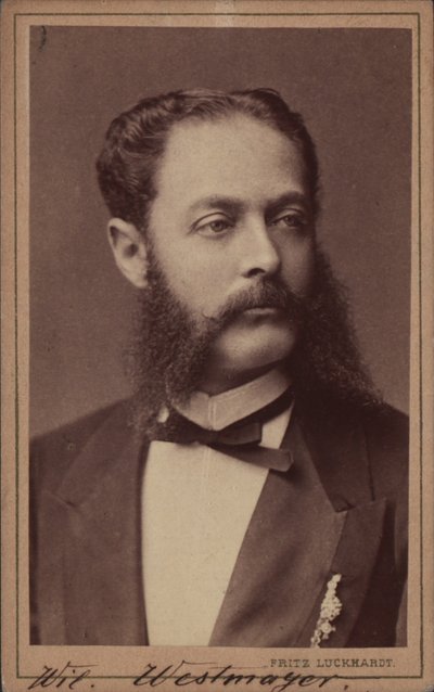 Portrait du compositeur Wilhelm Westmeyer 1829-1880 - Fritz Luckhardt
