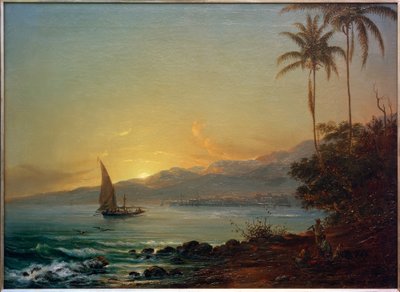 La Guaira au crépuscule - Fritz Melbye