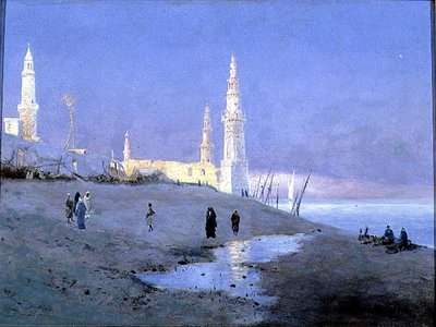 Coucher de soleil sur le Nil - Fritz Staehr Olsen
