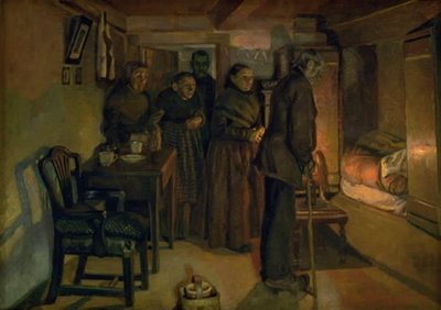 À un lit de mort - Fritz Syberg