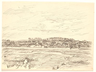 Paysage avec village - Fritz Syberg
