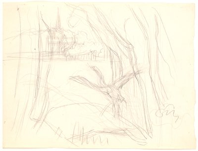 Paysage avec cygne décollant - Fritz Syberg