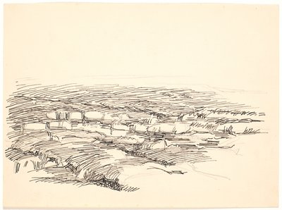 Étude pour un paysage de la Moselle - Fritz Syberg