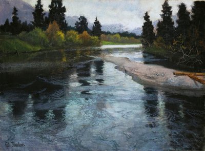 Rivière, vers 1883 - Fritz Thaulov