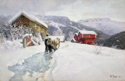 Relais de poste - Fritz Thaulow