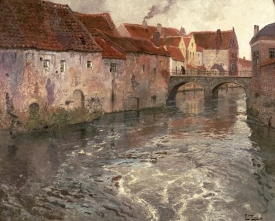 Le pont à Anvers (ou Oudenard), 1902 - Frits Thaulow