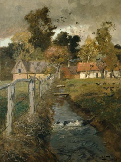 Le ruisseau, vers 1895 - Fritz Thaulow